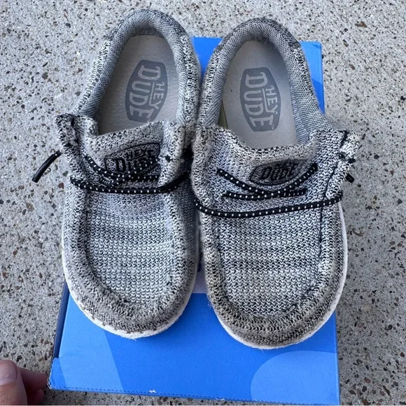 Hey Dude Toddler Shoes - Gray and White - Picture 5 of 5